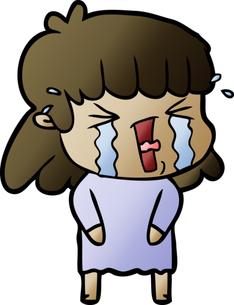 Bir insan tarafından çizilmiş karikatür kadın.