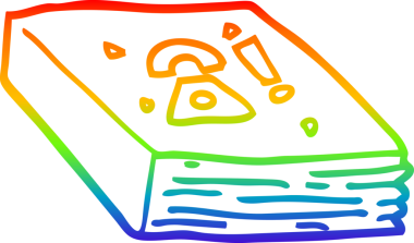 gökkuşağı gradyan çizgi çizimi bir insan tarafından çizilmiş yerel telefon rehberi