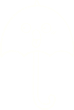 Bir insan tarafından çizilen Şemsiye Tebeşiri