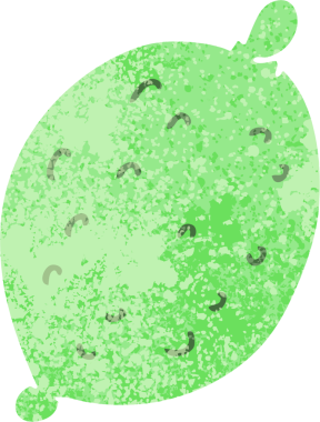 Bir insan tarafından çizilmiş retro illüstrasyon tarzı tuhaf çizgi film kireci.