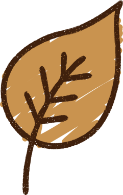 Bir insan tarafından çizilmiş Eski Yaprak Tebeşiri