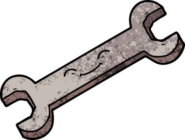 Bir insan tarafından çizilmiş çizgi film anahtarı.