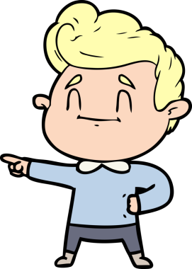 Bir insan tarafından çizilmiş mutlu çizgi film adamı.