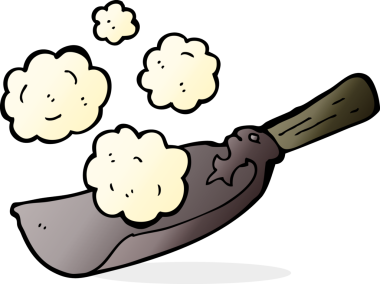 Bir insan tarafından çizilmiş kömür küreği.