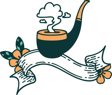 Bir insan tarafından çizilmiş sigara tiryakisi dövmesi.