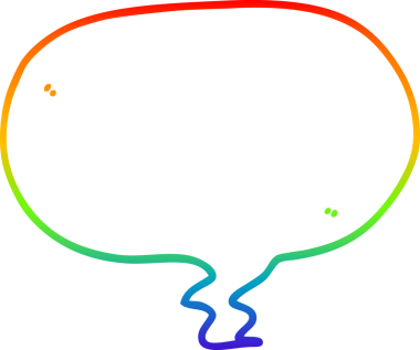 gökkuşağı gradyan çizgi çizimi bir insan tarafından çizilmiş bir karikatür konuşma balonu