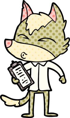 Bir insan tarafından çizilmiş bir ofis kurdu ıslığı.