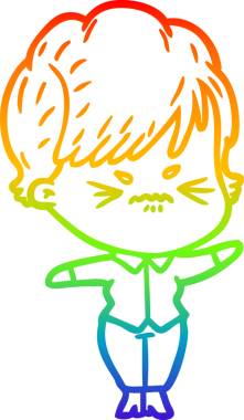 Bir insan tarafından çizilmiş karikatür çizimi.