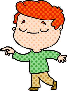 bir insan tarafından çizilmiş barışçıl bir adam.