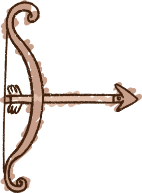 Bir insan tarafından çizilen Yay Tebeşiri