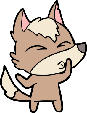 Bir insan tarafından çizilmiş bir kurt düdüğü.