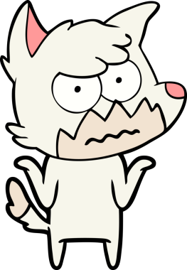 Bir insan tarafından çizilmiş bir tilki.