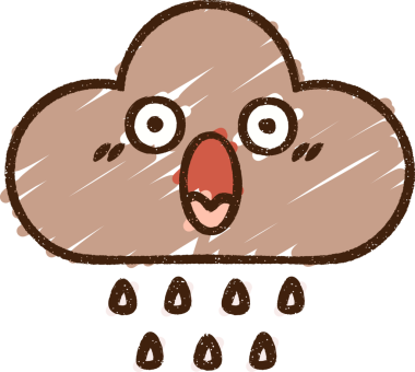 Bir insan tarafından çizilen Yağmur Bulutu Tebeşiri