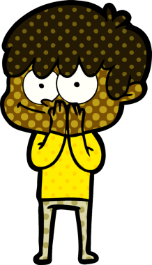 Bir insan tarafından çizilmiş mutlu çizgi film adamı.