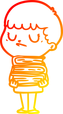 Bir insan tarafından çizilen huysuz bir çocuğun sıcak çizgi çizimi.