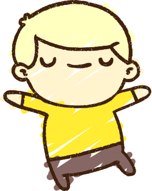 Bir insan tarafından çizilen Mutlu Adam Tebeşiri