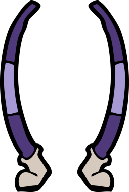 bir insan tarafından çizilmiş karikatür bacakları