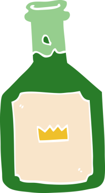 bir insan tarafından çizilmiş alkollü bir içecek.