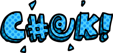 karikatür bir insan tarafından çizilmiş küfür