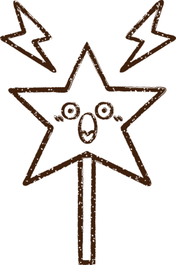 Sihirli Asa Kömür Bir insan tarafından çizilmiş