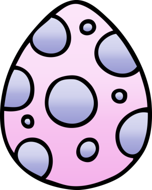 bir insan tarafından çizilmiş gölgeli paskalya yumurtası.