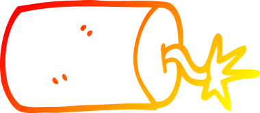 Bir insan tarafından çizilmiş bir karikatür dinamiti çizimi