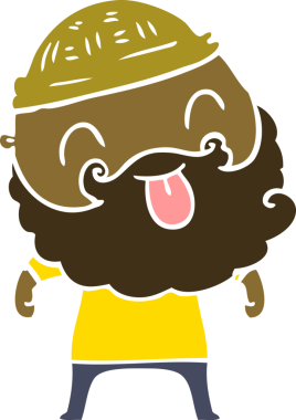 Bir insan tarafından çizilmiş sakallı bir adam.