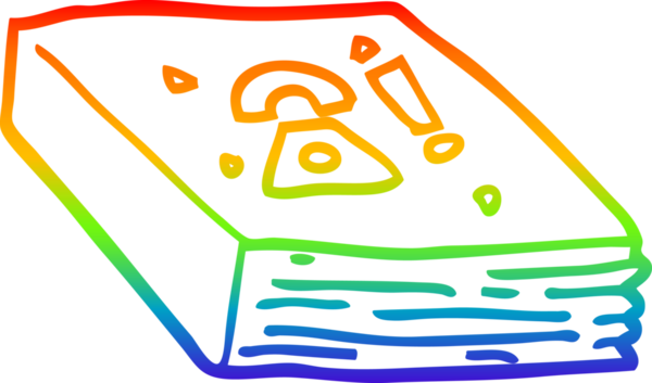 gökkuşağı gradyan çizgi çizimi bir insan tarafından çizilmiş yerel telefon rehberi