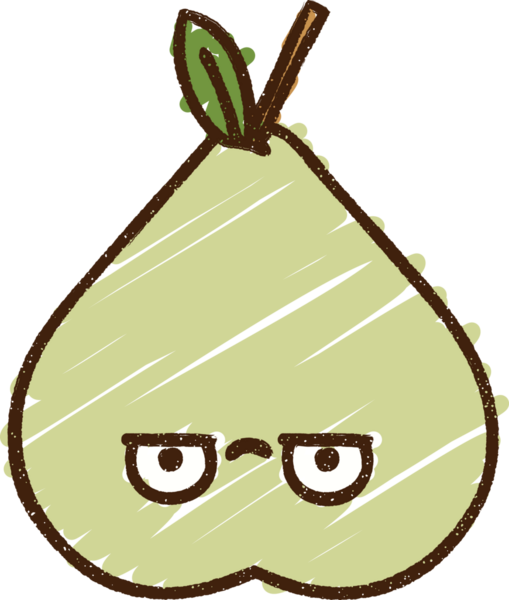 Huysuz Armut Tebeşiri Bir insan tarafından çizilmiş