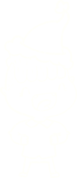 Bir insan tarafından çizilen Noel Adam Tebeşiri