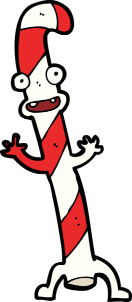 Bir insan tarafından çizilmiş noel şekeri kamışları.