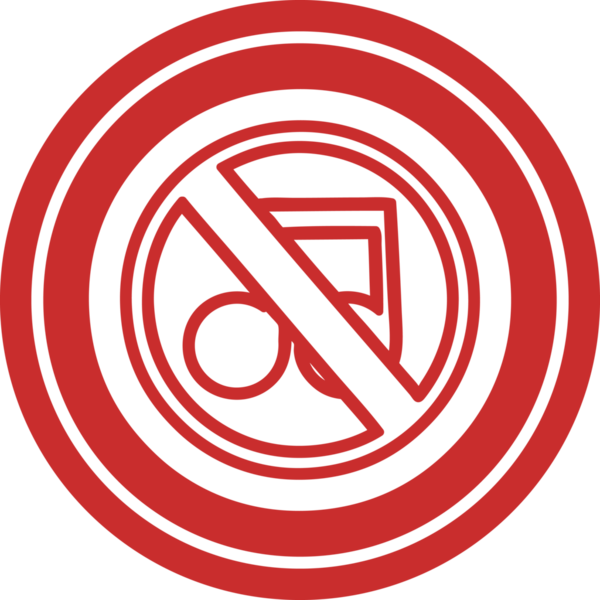 bir insan tarafından çizilmiş müzik dairesel simgesi yok