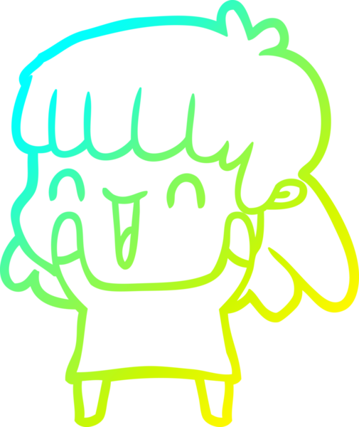 Bir insan tarafından çizilmiş bir karikatür kadın çizimi.