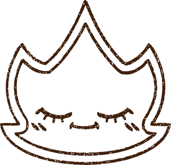 Bir insan tarafından çizilen Ateş Kömürü