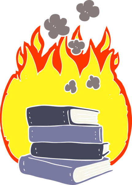 Bir insan tarafından çizilen kitap yığınının düz renk çizimi