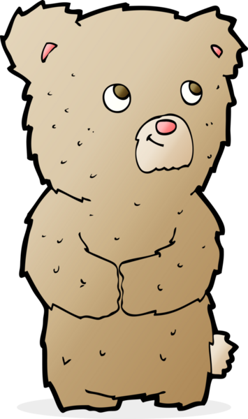 Bir insan tarafından çizilmiş oyuncak ayı.