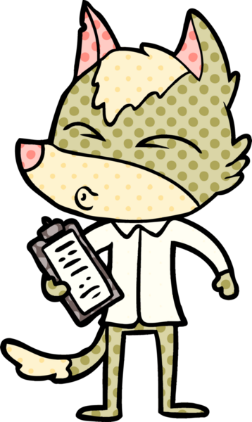 Bir insan tarafından çizilmiş bir ofis kurdu ıslığı.