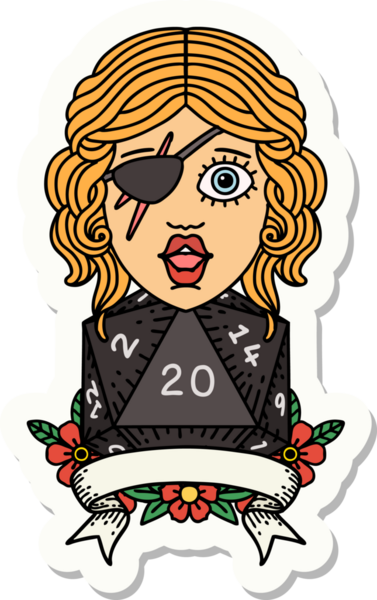 Bir insan tarafından çizilmiş doğal 20 zarlı düzenbaz insan etiketi.