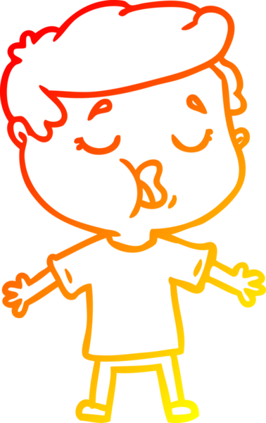 İnsan tarafından çizilmiş bir çizgi film karakteri çizimi.