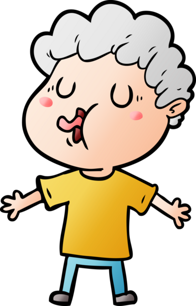 Bir insan tarafından çizilmiş çizgi film şarkıcısı.