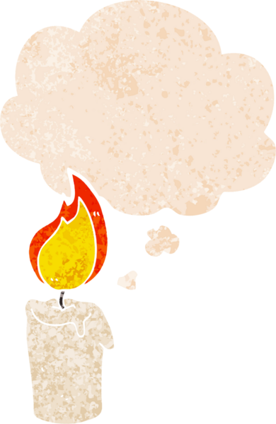 Düşünce baloncuklu çizgi film mumu grunge sıkıntılı retro desenli bir insan tarafından çizilmiş