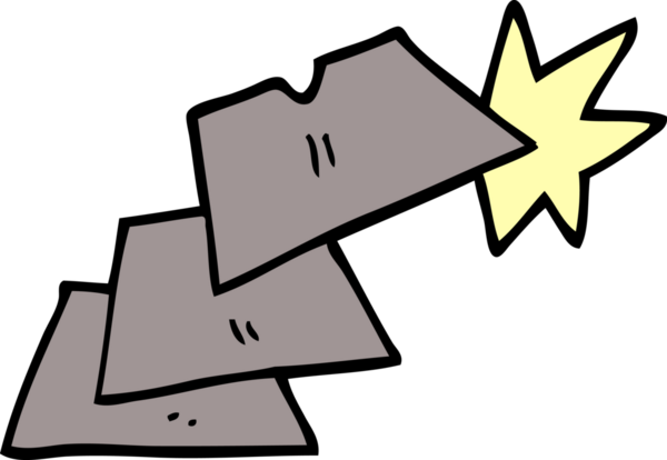 Bir insan tarafından çizilmiş iş bıçağı çizimleri.