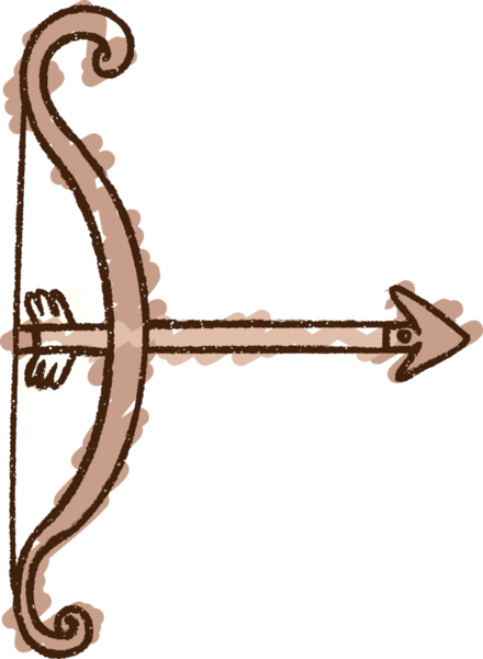 Bir insan tarafından çizilen Yay Tebeşiri