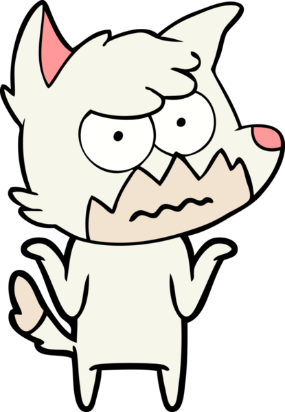 Bir insan tarafından çizilmiş bir tilki.