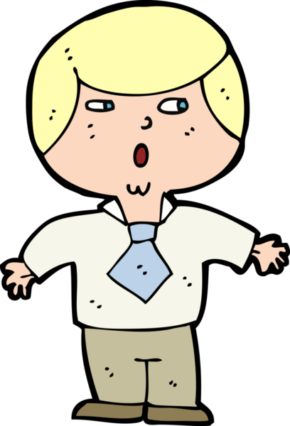 Bir insan tarafından çizilmiş, şok olmuş bir çocuk.