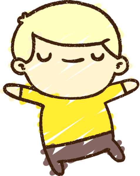 Bir insan tarafından çizilen Mutlu Adam Tebeşiri