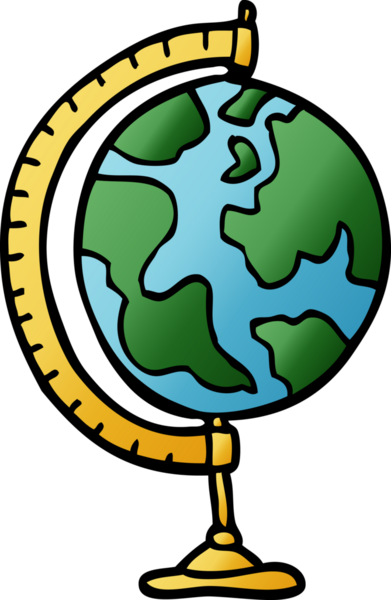 Bir insan tarafından çizilmiş karalama küresi.