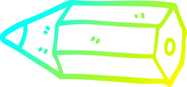 Bir insan tarafından çizilmiş karikatür renkli kalem çizimi.