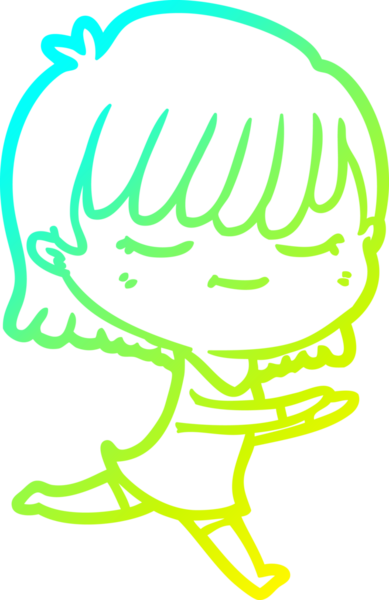 Bir insan tarafından çizilmiş bir karikatür kadın çizimi.