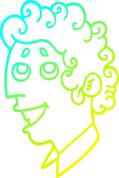 Bir insan tarafından çizilmiş çizgi film karakteri çizimi.